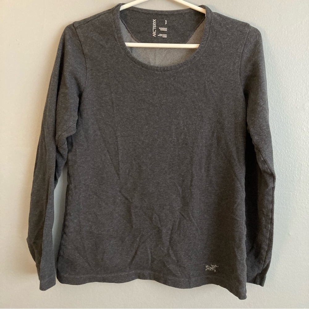 Arc’teryx Women’s Cotton Polyester Long Sleeve Shirt Charcoal Size Small